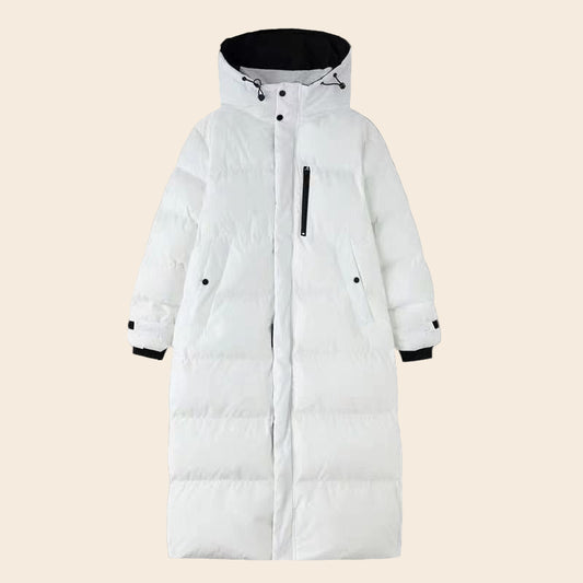 Laurie™  | Lange gewatteerde winterjas met capuchon